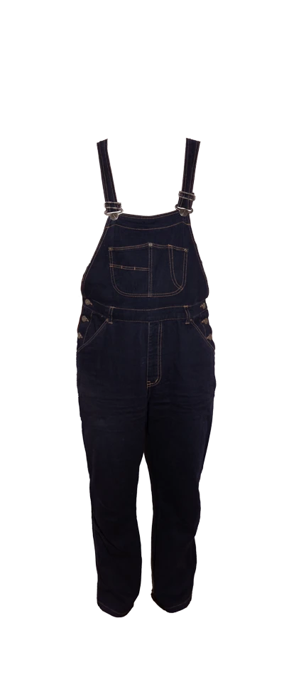 Dark Blue Denim Dungarees